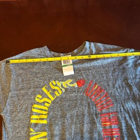 Guns N Roses T-Shirt appetite for destruction graphic both sides heather gray - Picture 7 of 9